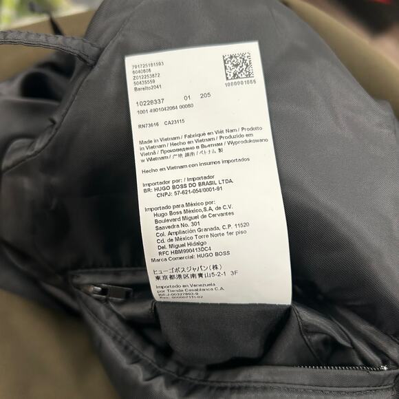 Hugo Boss Green Lonmg Trench Winter Jacket Coat size Xl B5 - Picture 7 of 9